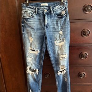 Buckle Blue Distressed Boyfriend Jeans